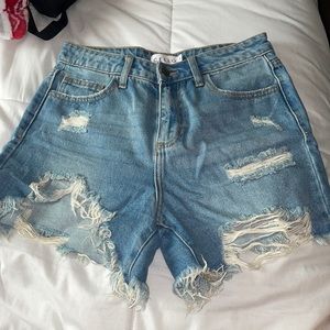 Denim shorts